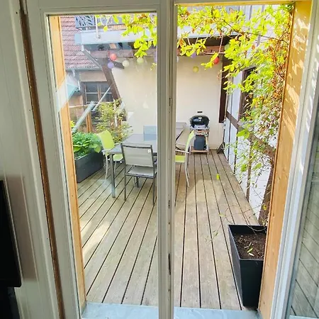 Apartamento Joli 2 Pieces, Climatise Avec Terrasse, Vue Sur Les Toits, En Zone Pietonne Haguenau Exterior foto